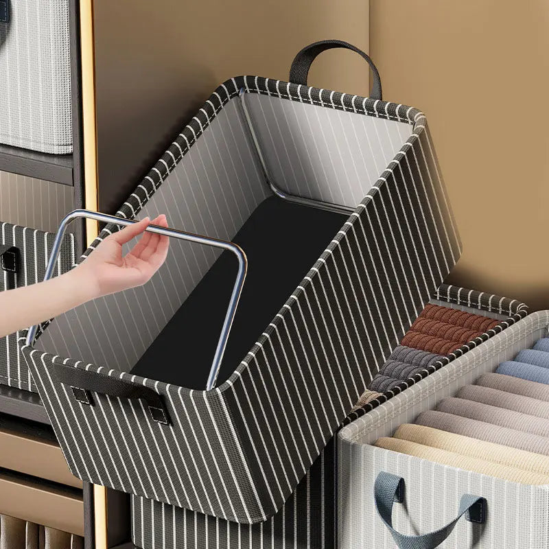 High Quality Large Capacity Foldable Toy Fabric Travel Cloth Storage Bag Household Organizer