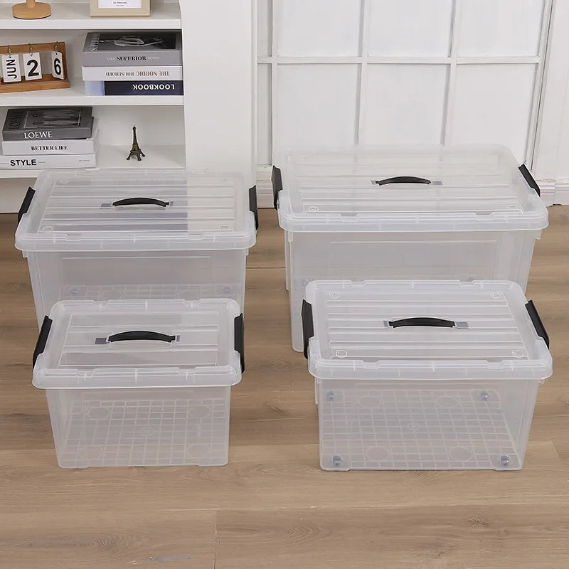 Large Capacity Household Transparent Storage Box Storage Organizer for Toys.clothes
