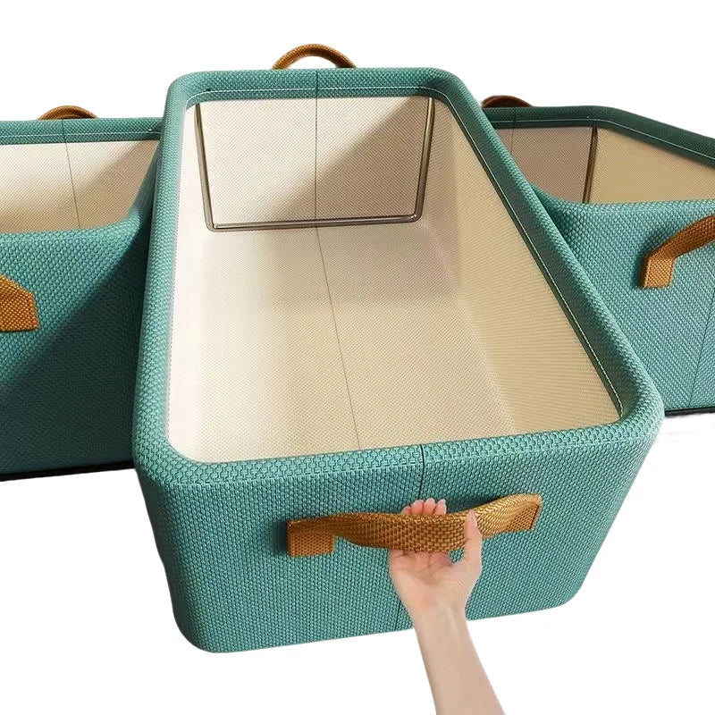 Clothes Storage Box Home Finishing Clothes Storage New Artifact Folding Moisture-proof Bedroom Wardrobe Storage Box