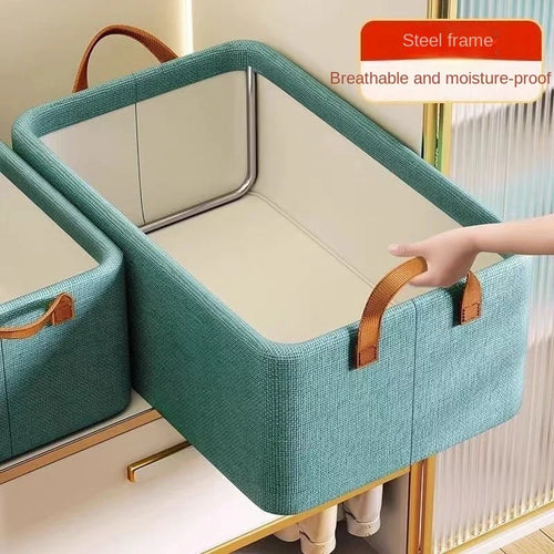 Clothes Storage Box Home Finishing Clothes Storage New Artifact Folding Moisture-proof Bedroom Wardrobe Storage Box