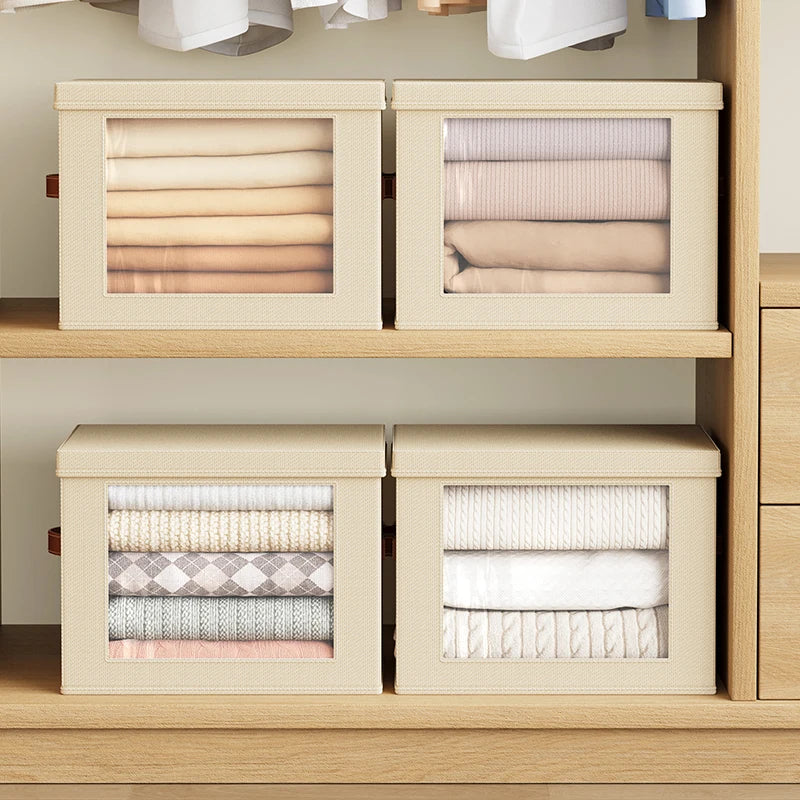 Hot Selling New Oxford Fabric Storage Box Visible Storage Box. Household Large Capacity Storage