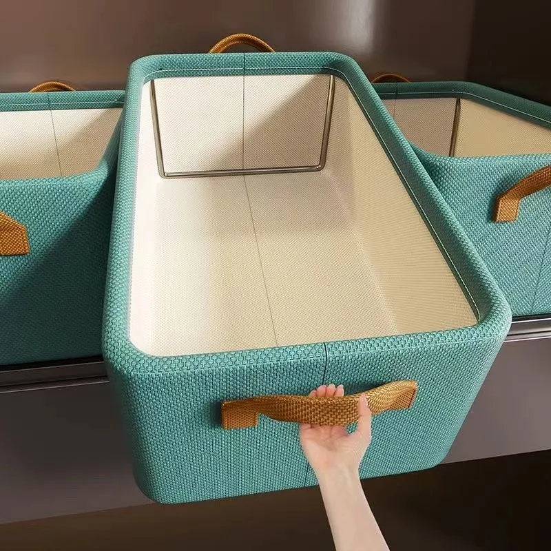 Clothes Storage Box Home Finishing Clothes Storage New Artifact Folding Moisture-proof Bedroom Wardrobe Storage Box