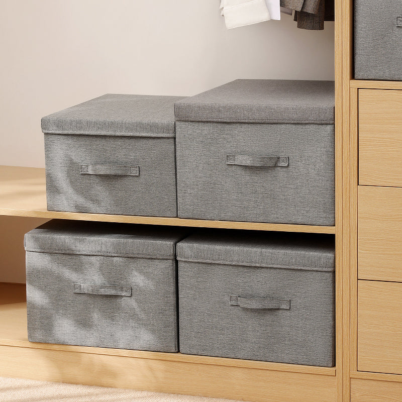 Fabric Storage Bin with Lid Storage Boxes for Shelves Closet Organizer Containers with Handles