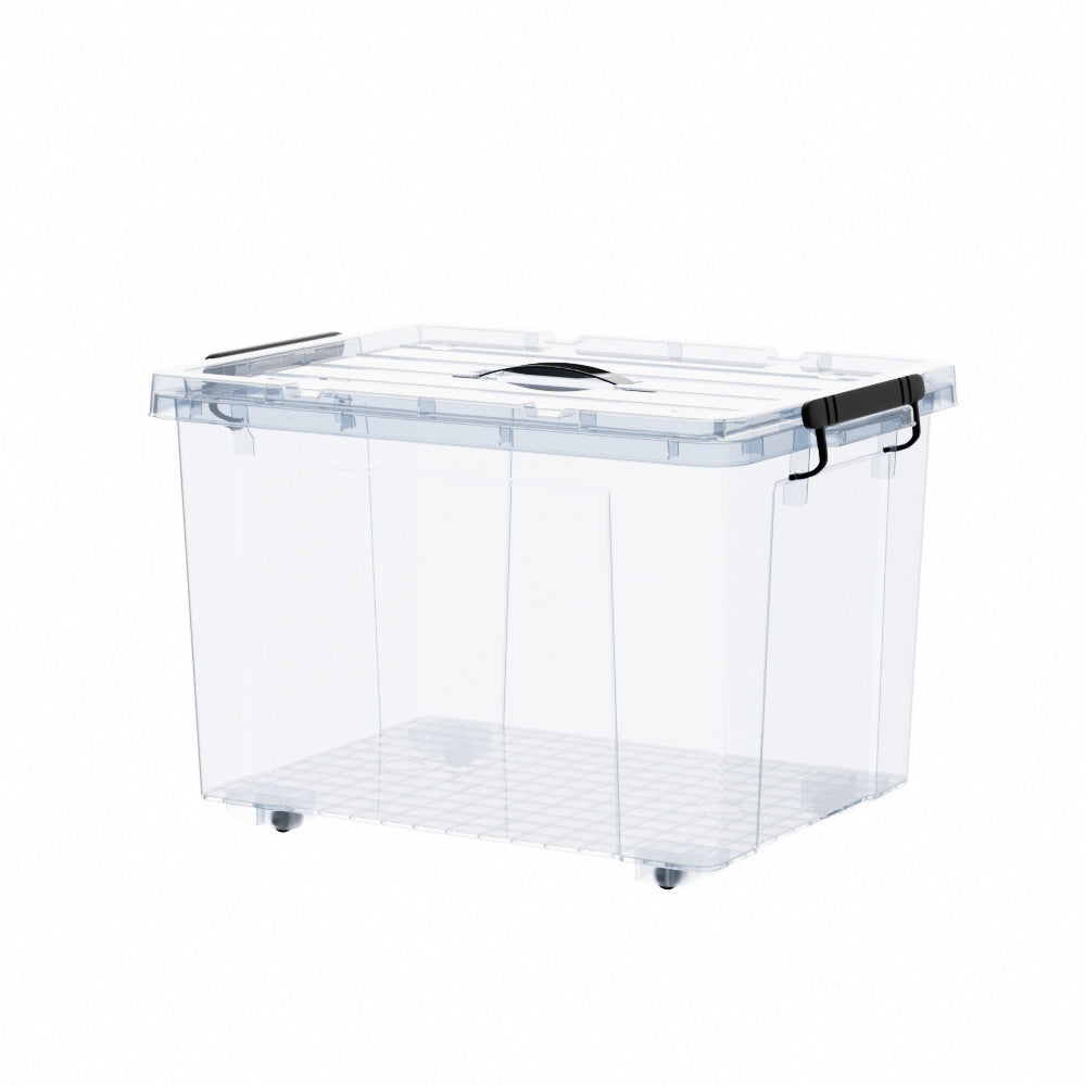 Large Capacity Clear Storage Box Household Transparent Organizer for Toys and Clothes