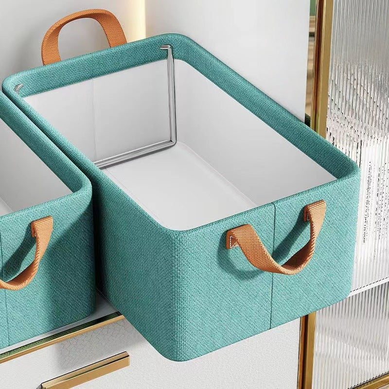 Storage Boxes Folding Fabric Cloth Kids Toy Laundry Clothes Home Organizer Collapsible Bins Foldable Storage Boxes for Clothes