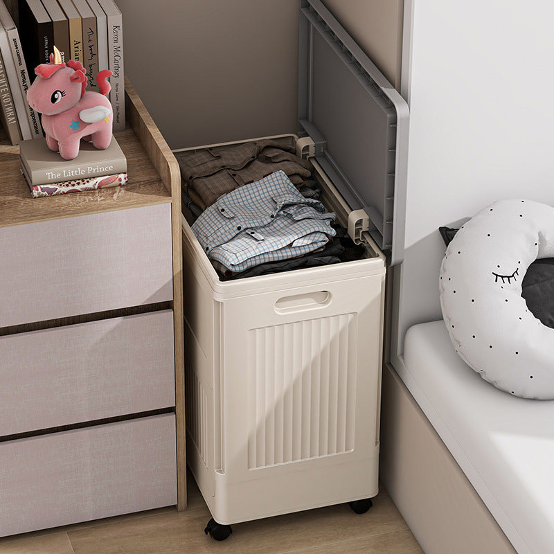 Upgraded Folding Storage Box Household Plastic Organizer Bin for Toys, Clothes and Sundries Storage