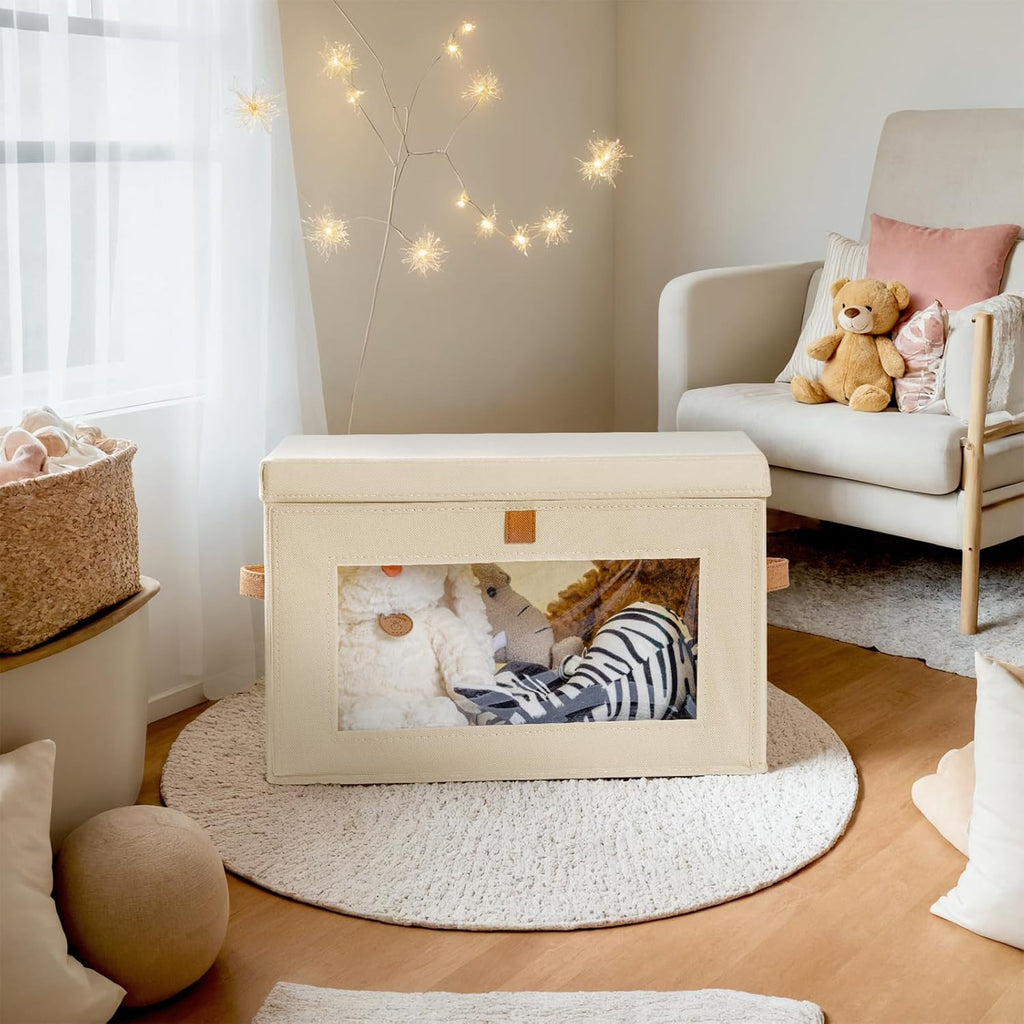 Oxford Fabric Storage Box Visible Storage Box. Household Large Capacity Storage