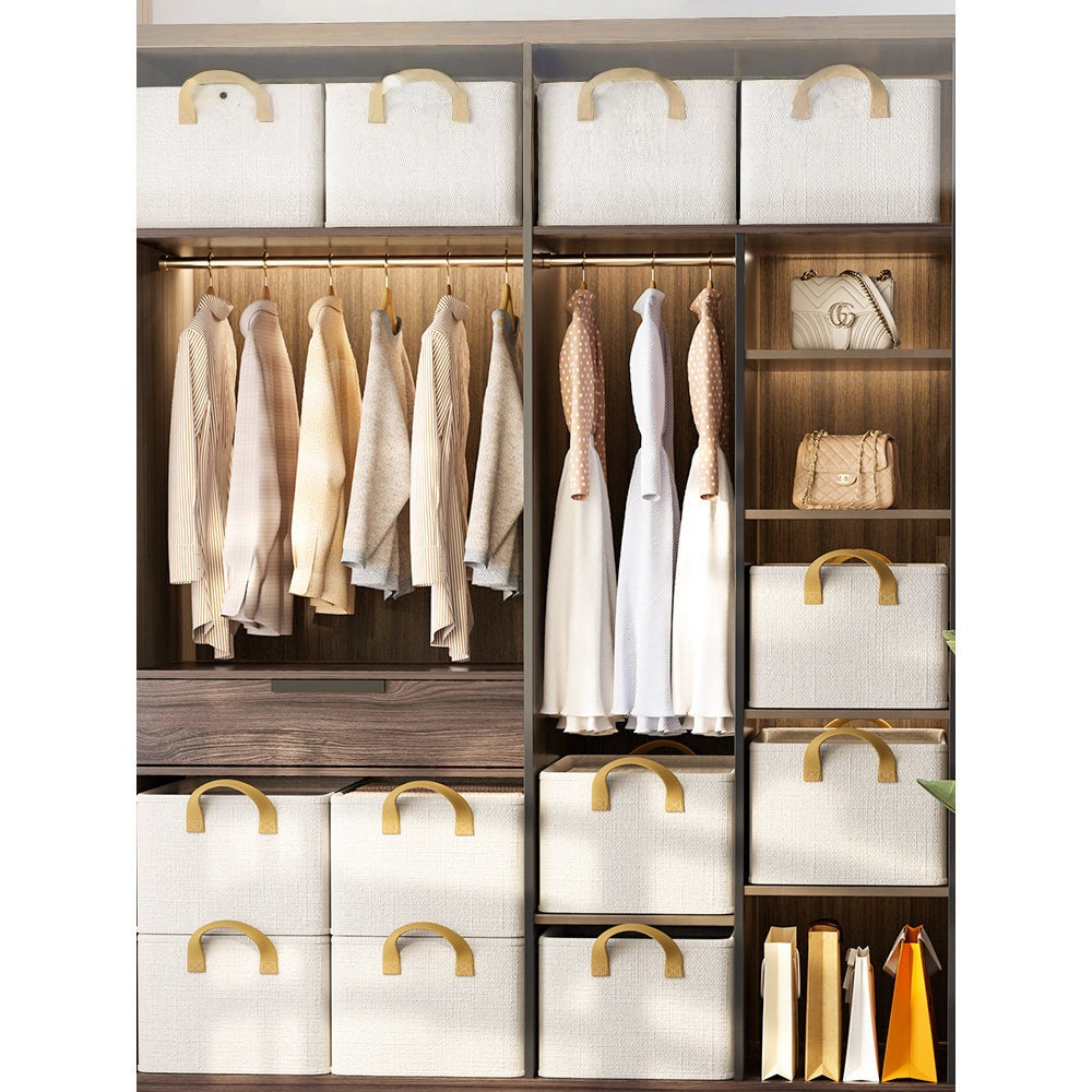 Foldable Clothes Storage Box Moisture-proof Home Finishing Organizer for Wardrobe