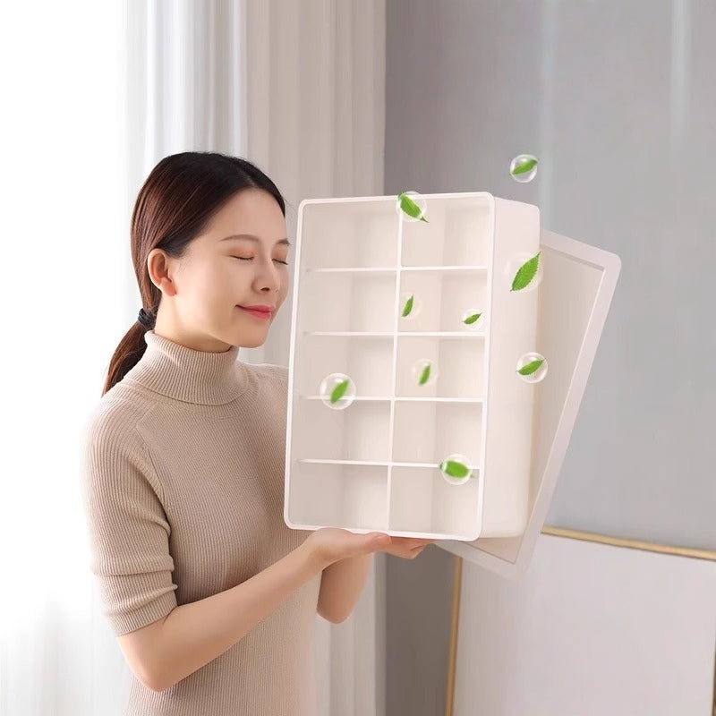 3-Layer PP Plastic Rectangle Storage Box Space-Saving Multifunction Clothing Organizer