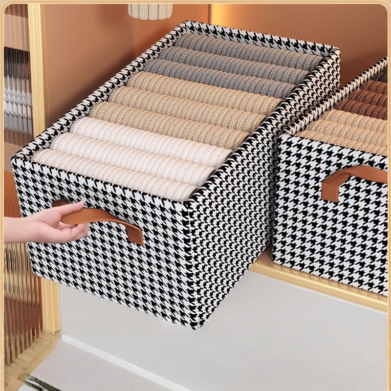 Large Capacity Foldable Storage Box Dustproof Multi-Functional Organizer for Clothes Hoodies Jeans
